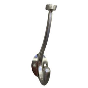 Brainerd 1-Hook 3.14" x 5.61" Satin Nickel Decorative Wall Hook Lot Of 4